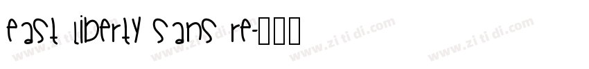 East liberty sans Re字体转换